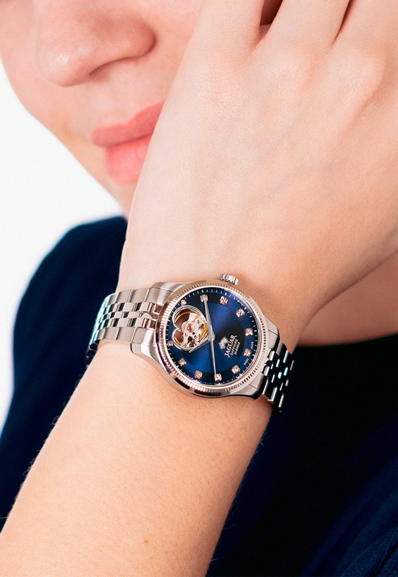 RELOJ DE PULSERA JAGUAR J994/2 SWISS AZUL MUJER AUTOMÁTICO - 5