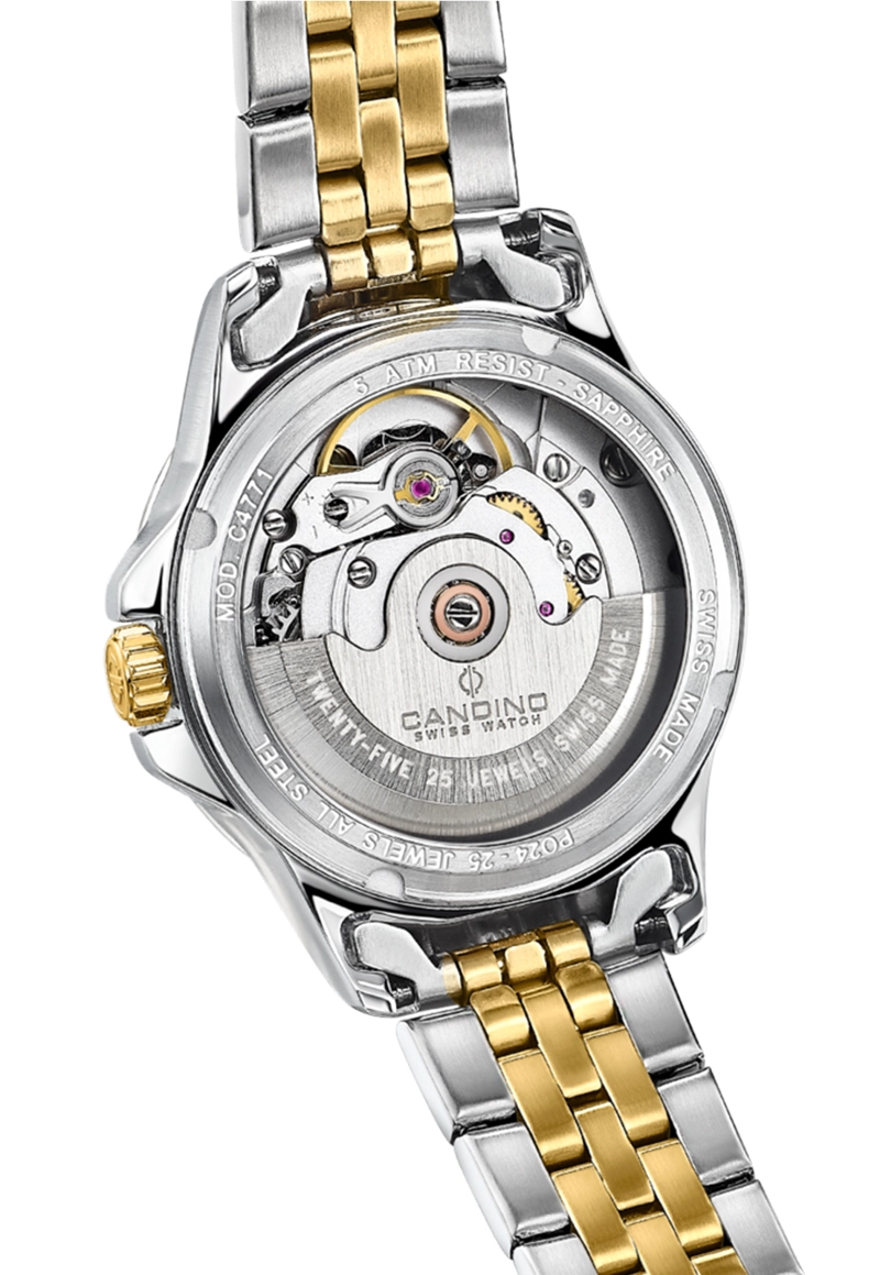 RELOJ DE PULSERA CANDINO C4771/1 SWISS BLANCO MUJER AUTOMÁTICO - 3