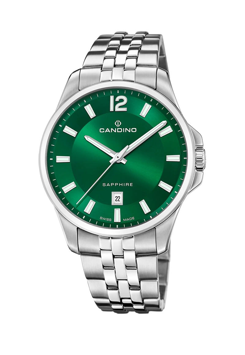 RELOJ DE PULSERA CANDINO C4764/3 SWISS VERDE HOMBRE COUPLES CLASSIC - 1