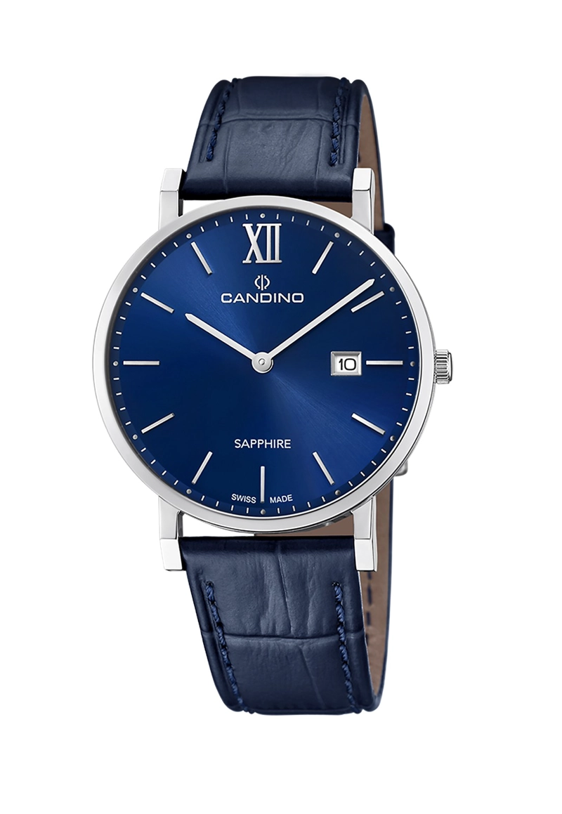 RELOJ DE PULSERA CANDINO C4724/2 SWISS AZUL HOMBRE COUPLE CLASSIC - 1