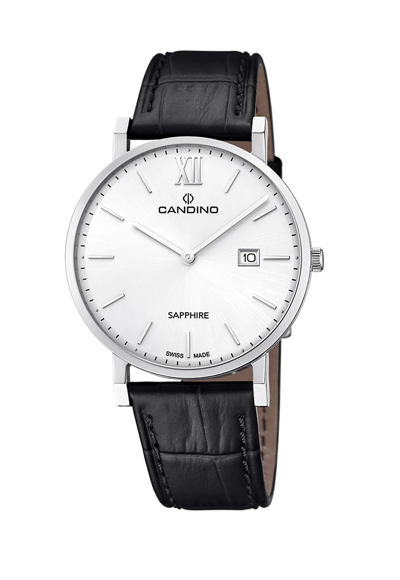RELOJ DE PULSERA CANDINO C4724/1 SWISS BLANCO HOMBRE COUPLE CLASSIC - 1