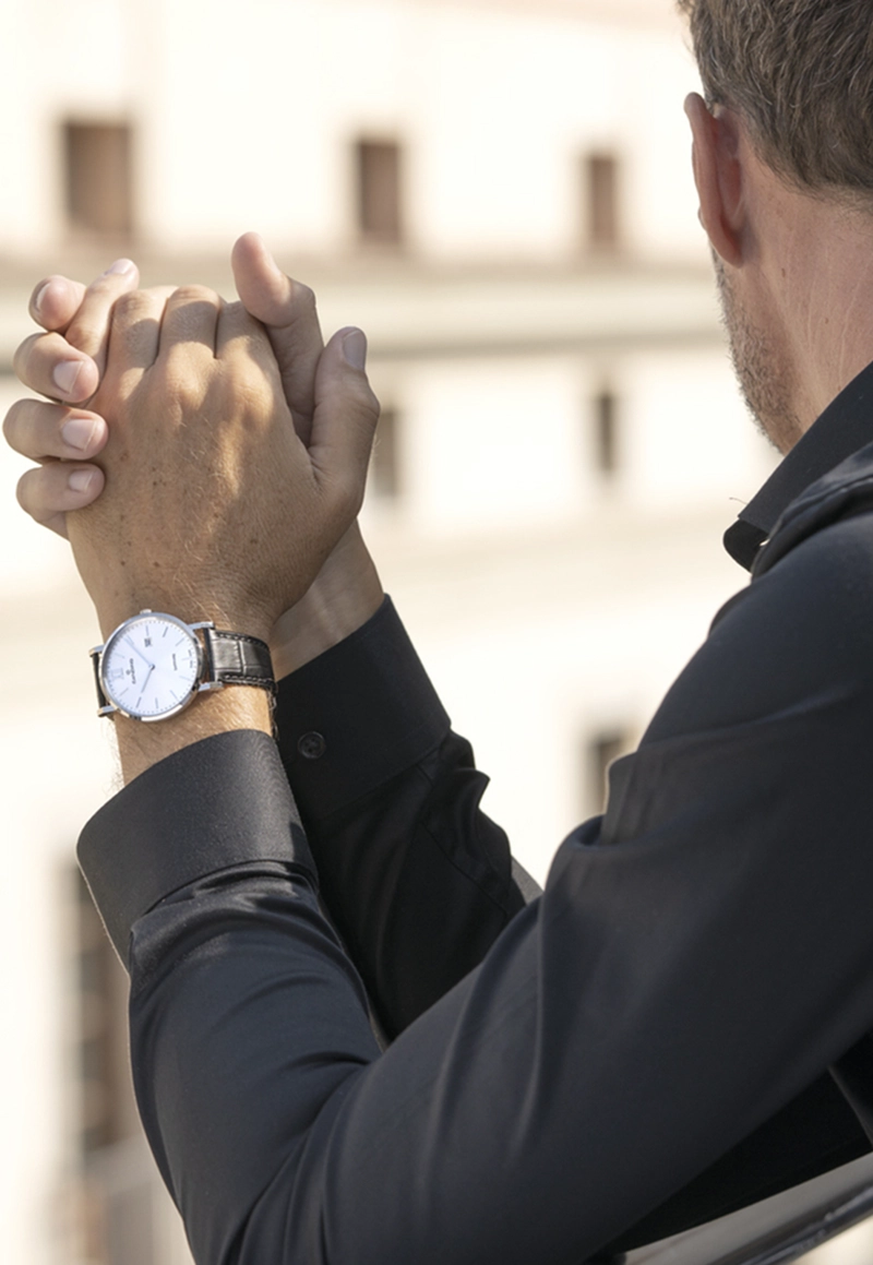 RELOJ DE PULSERA CANDINO C4724/1 SWISS BLANCO HOMBRE COUPLE CLASSIC - 2