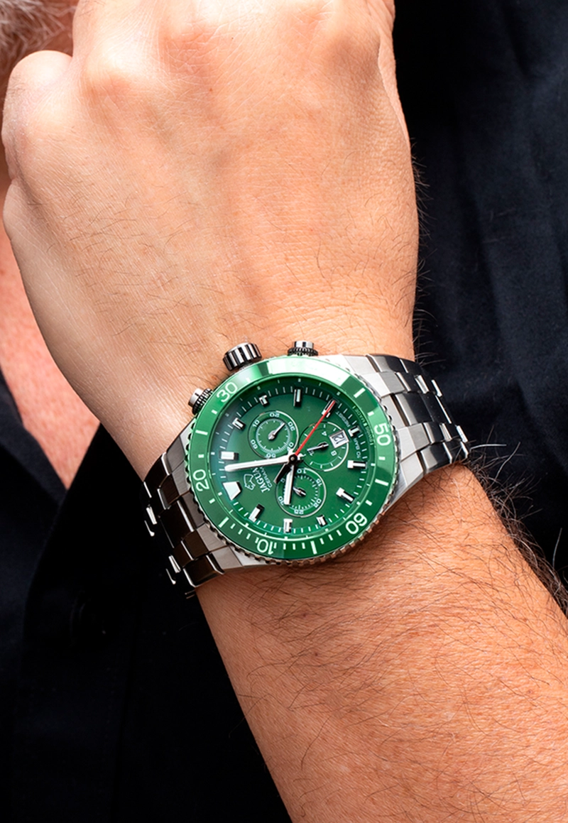 RELOJ DE PULSERA JAGUAR J1022/3 SWISS VERDE HOMBRE CERAMIC - 4