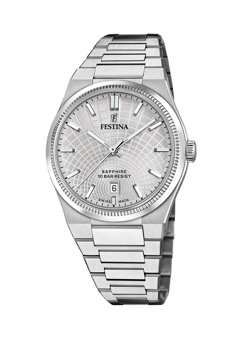 RELOJ DE PULSERA FESTINA F20051/2 SWISS PLATEADO HOMBRE RIVE COLLECTION - 1