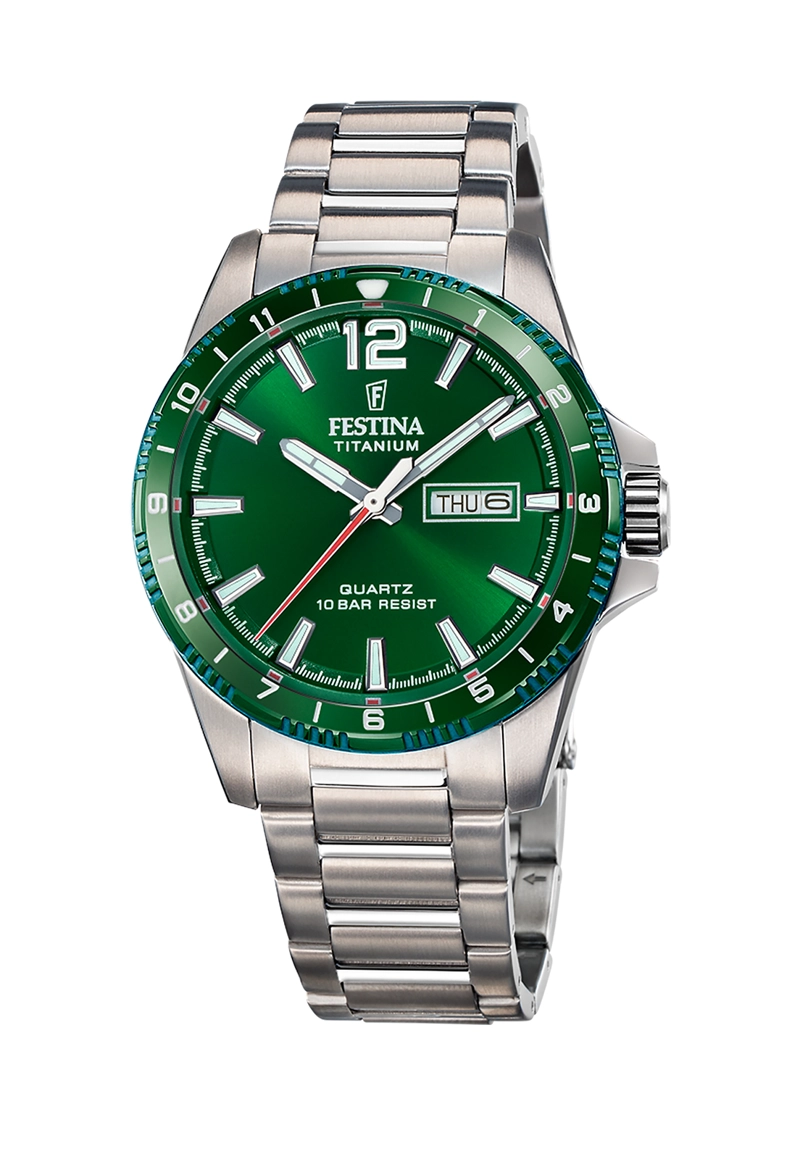 RELOJ F20698/3 FESTINA VERDE HOMBRE CALENDARIO TITANIUM - 1
