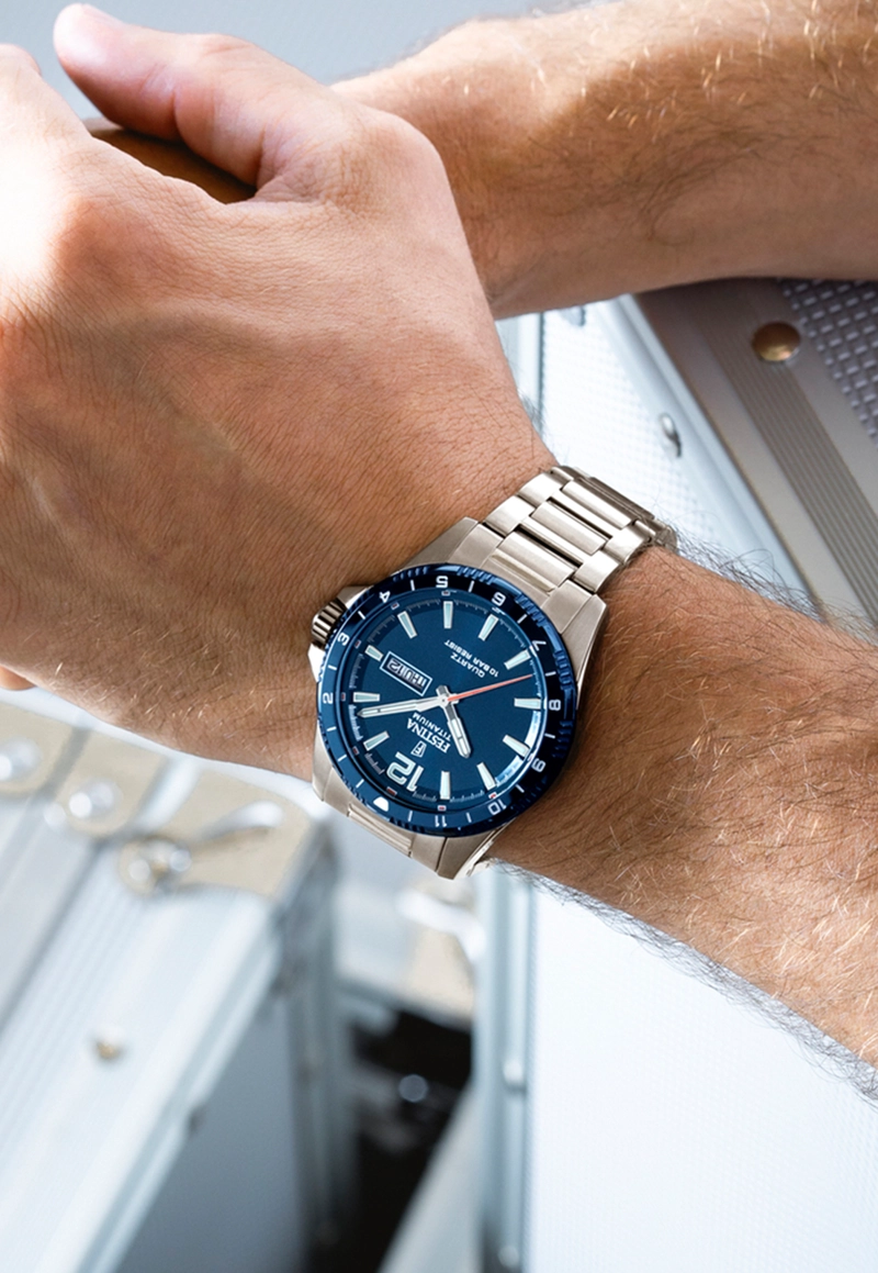 RELOJ F20698/2 FESTINA AZUL HOMBRE CALENDARIO TITANIUM - 3