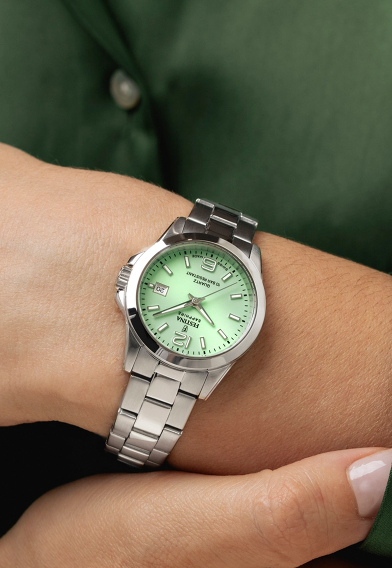 RELOJ DE PULSERA FESTINA F20049/2 SWISS VERDE MUJER ACERO CLÁSICO - 2