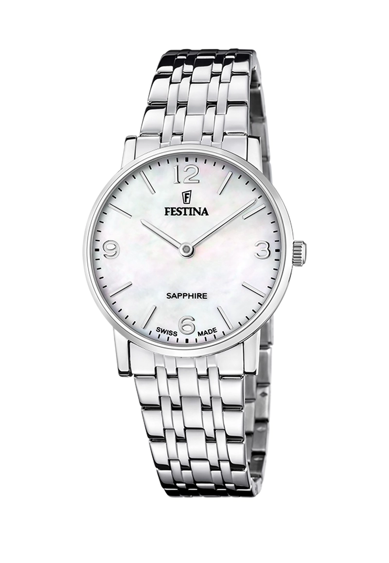 RELOJ DE PULSERA FESTINA F20047/2 SWISS BLANCO MUJER ACERO CLÁSICO - 1