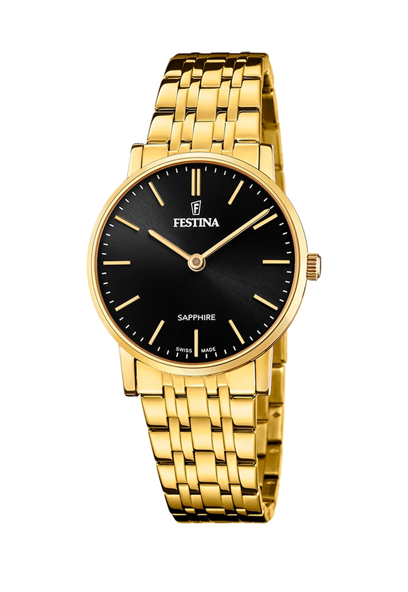 RELOJ DE PULSERA FESTINA F20048/4 SWISS NEGRO MUJER ACERO CLÁSICO - 1