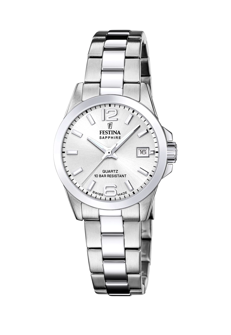 RELOJ F20049/1 FESTINA SWISS PLATEADO MUJER ACERO CLASICO - 1