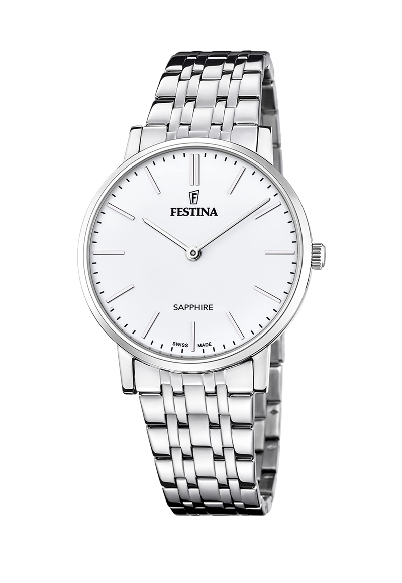 RELOJ DE PULSERA FESTINA F20045/2 SWISS BLANCO HOMBRE ACERO CLÁSICO - 1