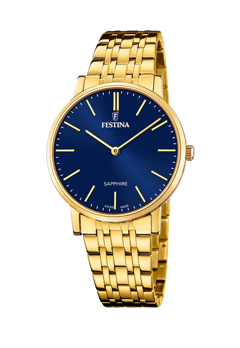 RELOJ DE PULSERA FESTINA F20046/4 SWISS AZUL HOMBRE ACERO CLÁSICO - 1