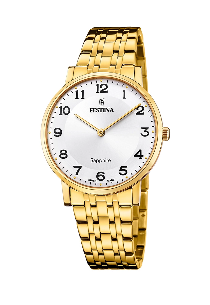 RELOJ DE PULSERA FESTINA F20046/1 SWISS BLANCO HOMBRE ACERO CLÁSICO - 1