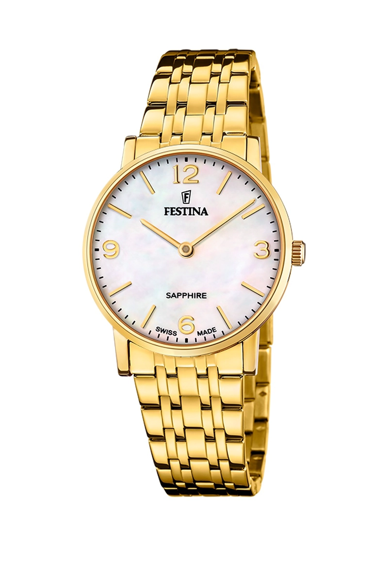 RELOJ F20048/2 FESTINA SWISS BLANCO MUJER ACERO CLASICO - 1