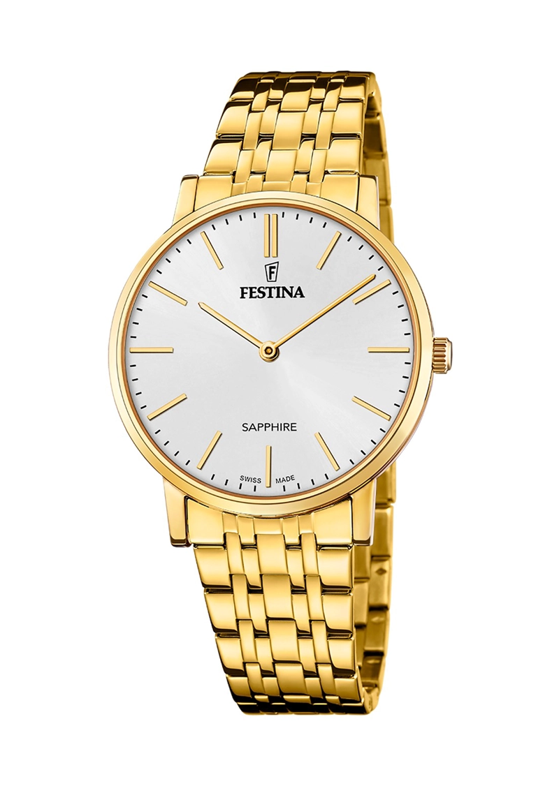 RELOJ F20046/2 FESTINA SWISS BLANCO HOMBRE ACERO CLASICO - 1