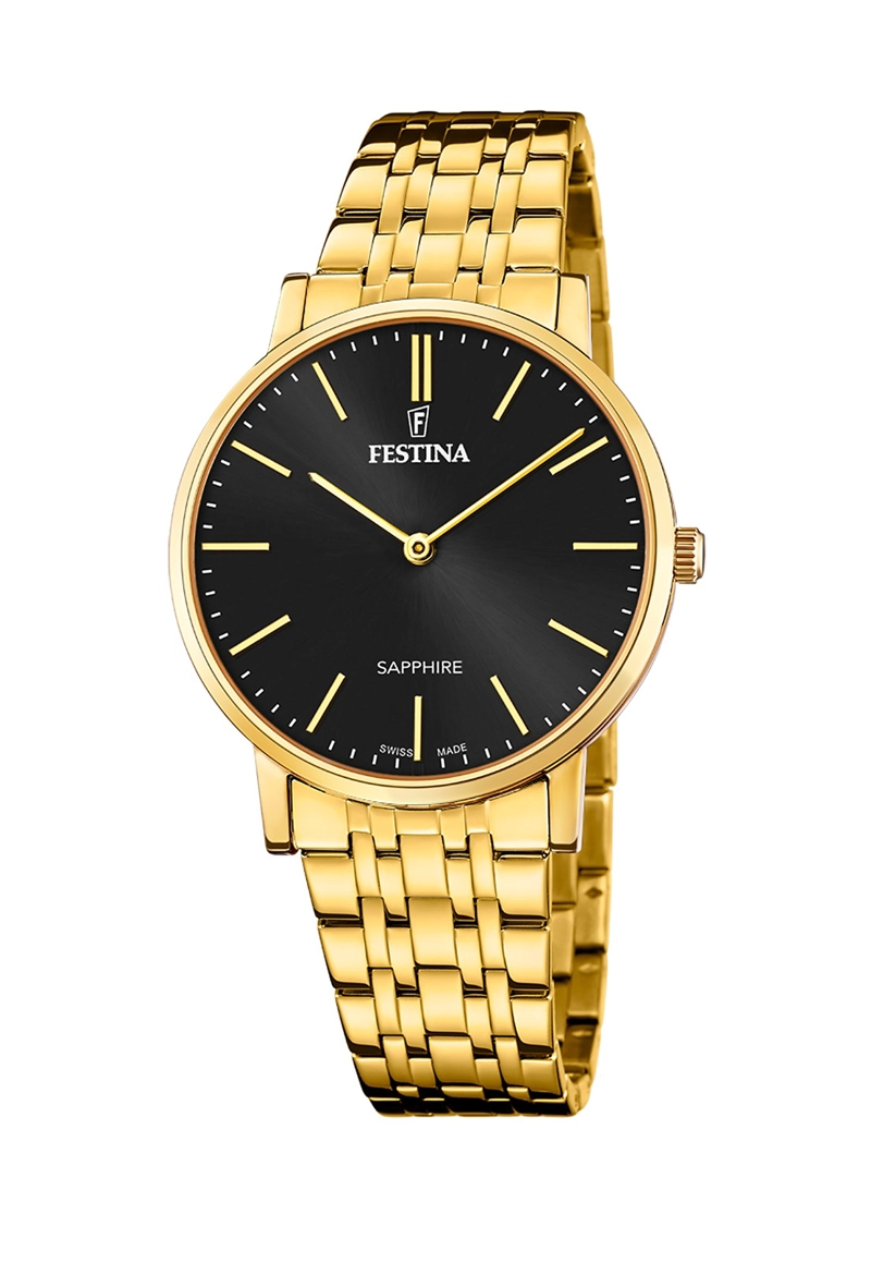 RELOJ DE PULSERA FESTINA F20046/5 SWISS NEGRO HOMBRE ACERO CLÁSICO - 1
