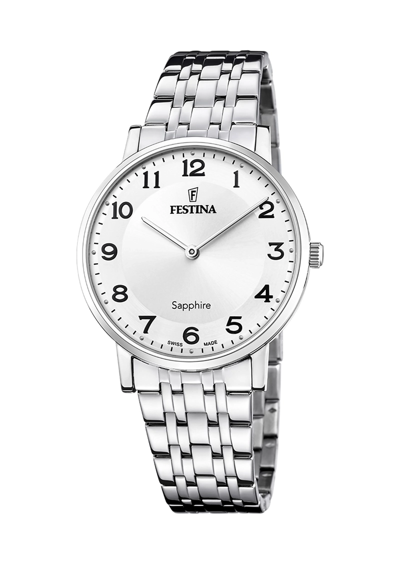 RELOJ F20045/1 FESTINA SWISS BLANCO HOMBRE ACERO CLASICO - 1