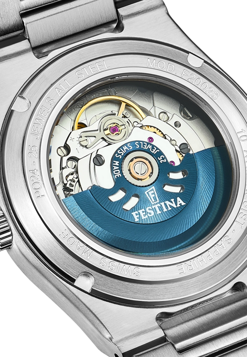 RELOJ DE PULSERA FESTINA SWISS F20053/1 PLATEADO HOMBRE AUTOMÁTICO - 4