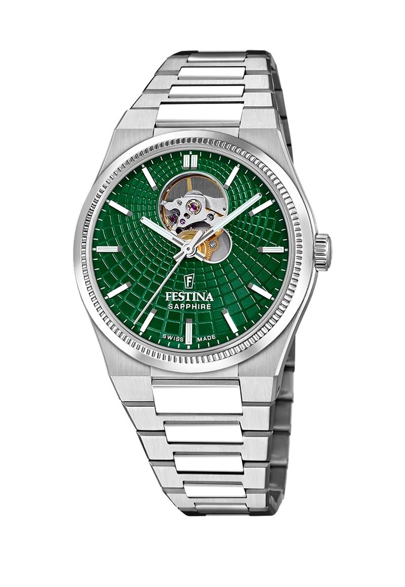 RELOJ DE PULSERA FESTINA SWISS F20053/3 VERDE HOMBRE AUTOMÁTICO - 1