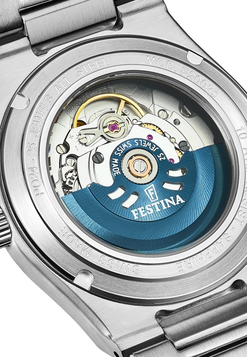 RELOJ DE PULSERA FESTINA SWISS F20053/2 AZUL HOMBRE AUTOMÁTICO - 4