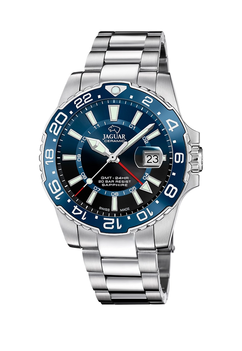 RELOJ DE PULSERA JAGUAR J1011/2 SWISS AZUL HOMBRE CERAMIC - 1