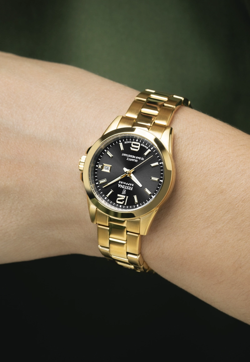 RELOJ DE PULSERA FESTINA SWISS F20050/4 NEGRO MUJER ACERO CLASICO - 2