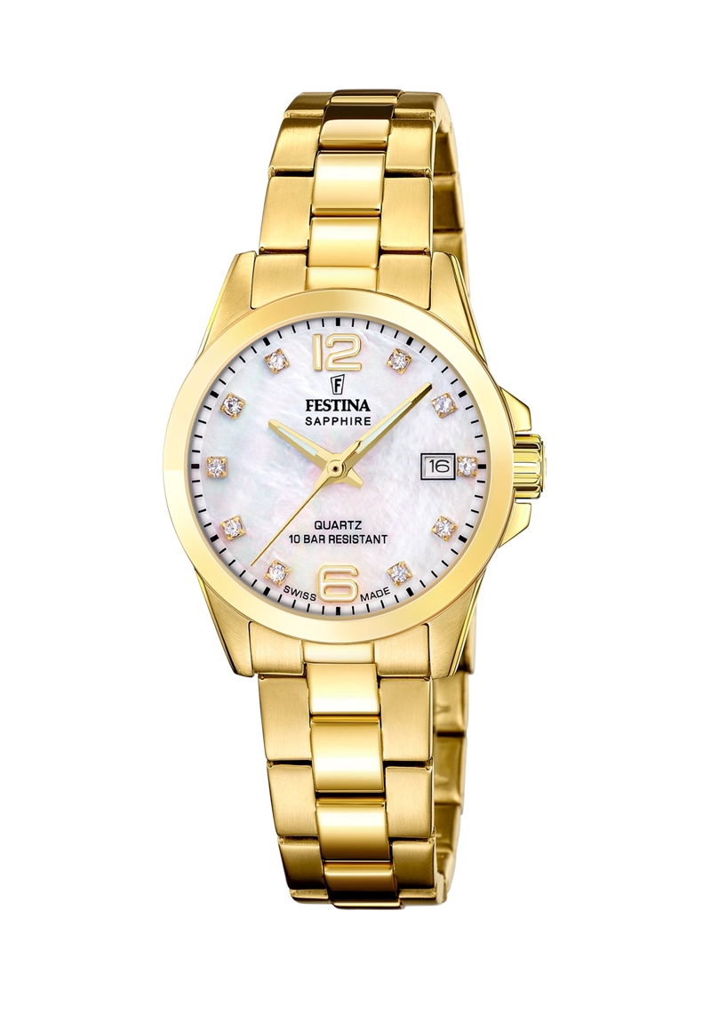 RELOJ DE PULSERA FESTINA SWISS F20050/1 BLANCO MUJER ACERO CLASICO - 1