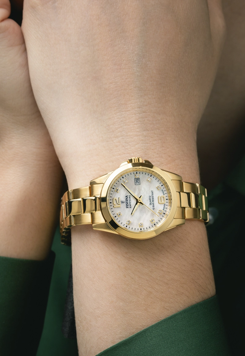 RELOJ DE PULSERA FESTINA SWISS F20050/1 BLANCO MUJER ACERO CLASICO - 2
