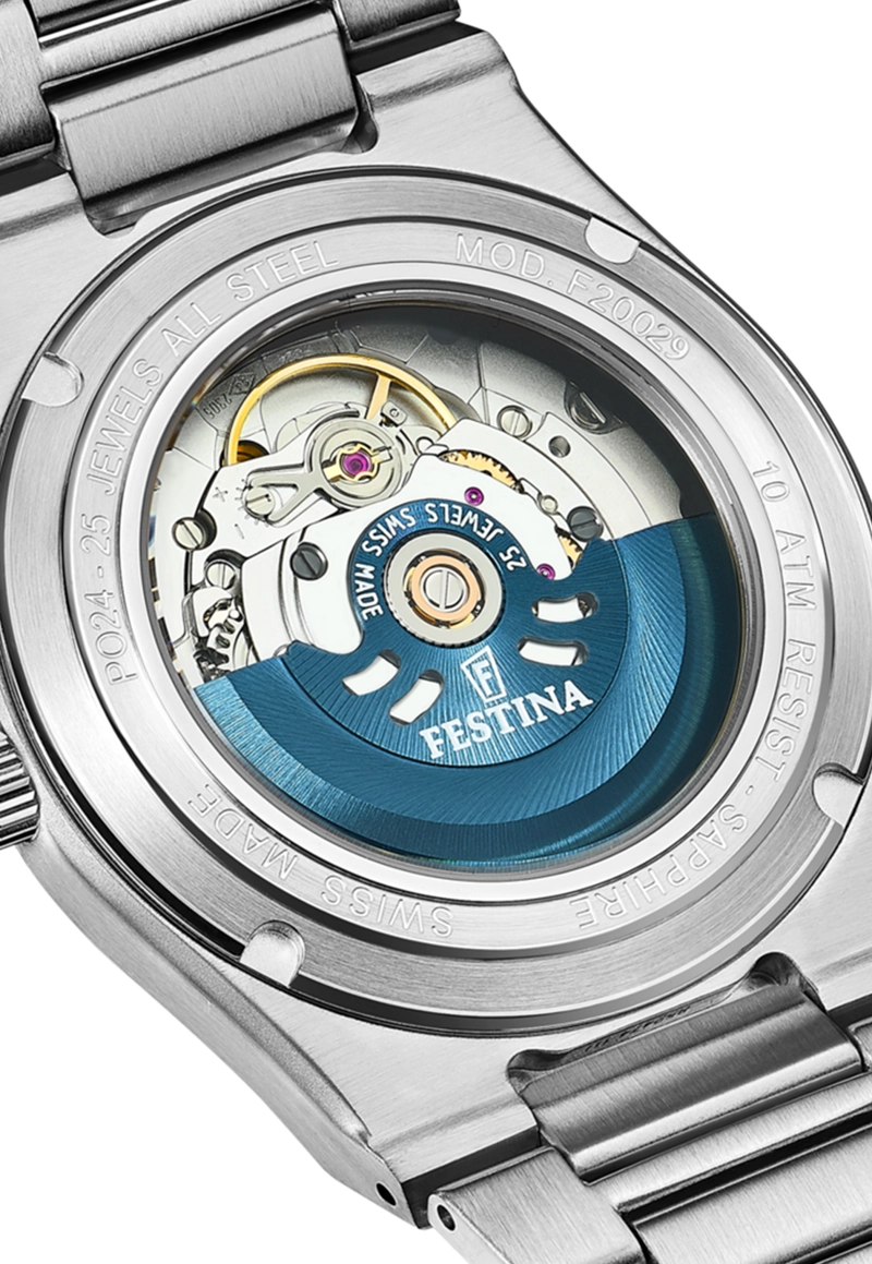 RELOJ F20054/5 FESTINA SWISS AZUL MUJER AUTOMATICO - 4