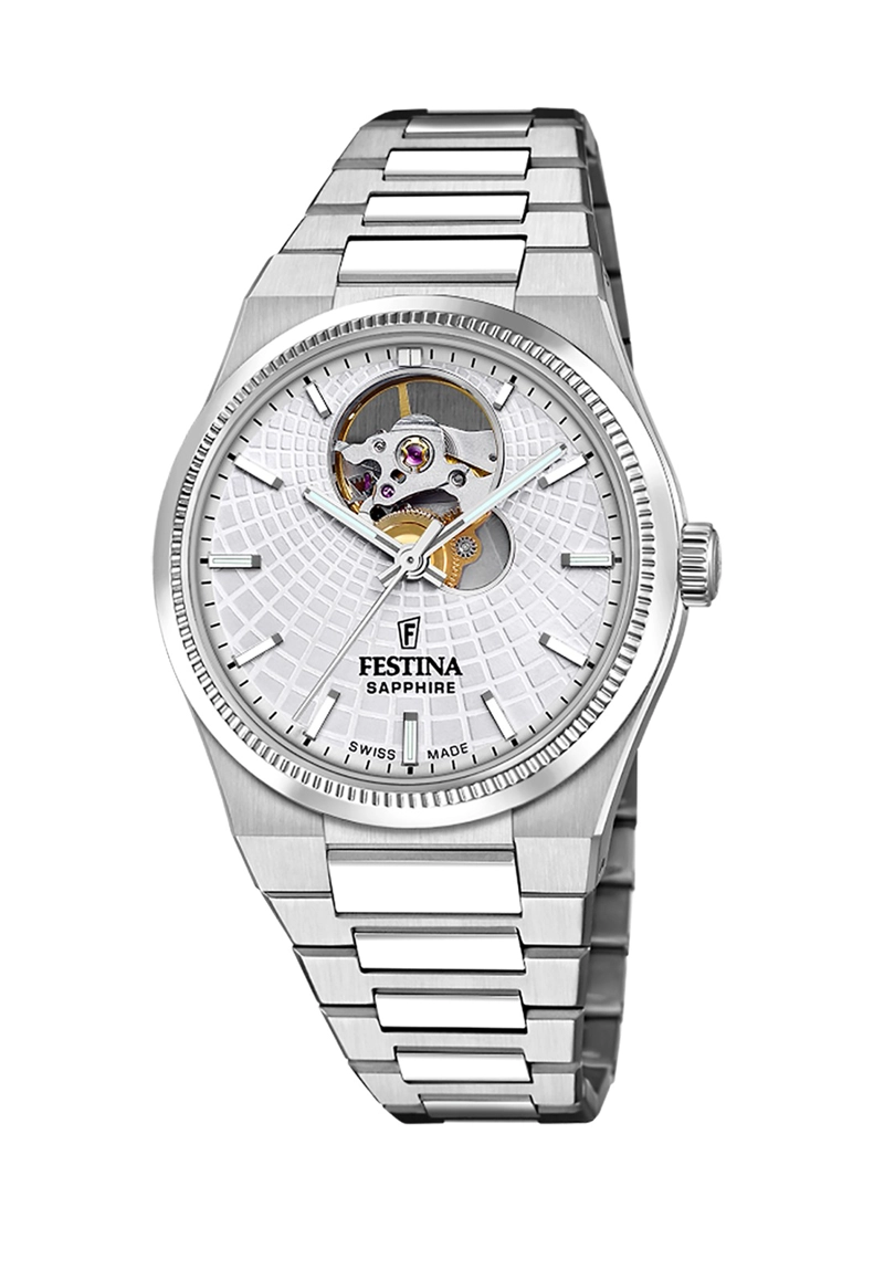 RELOJ F20054/1 FESTINA SWISS PLATEADO MUJER AUTOMATICO - 1