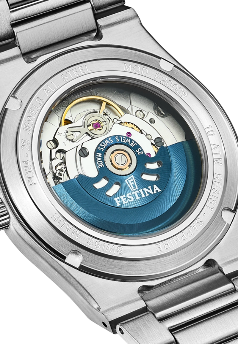 RELOJ F20054/1 FESTINA SWISS PLATEADO MUJER AUTOMATICO - 4