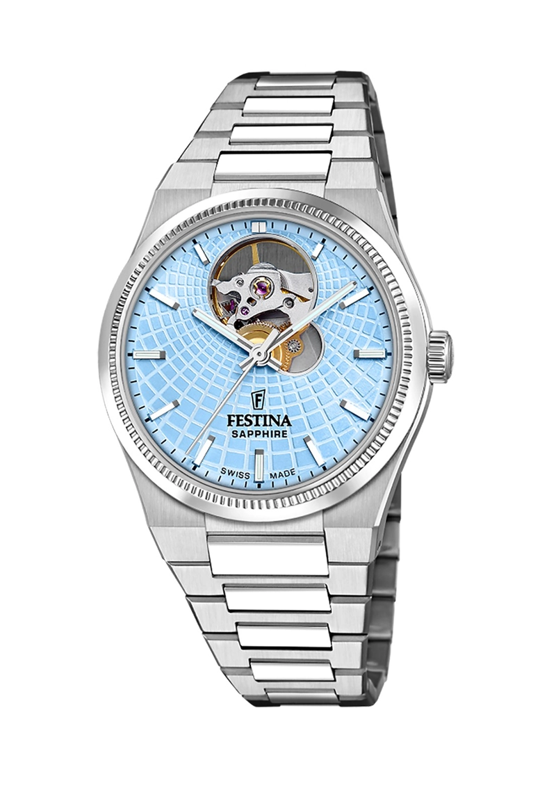 RELOJ F20054/4 FESTINA SWISS AZUL MUJER AUTOMATICO - 1