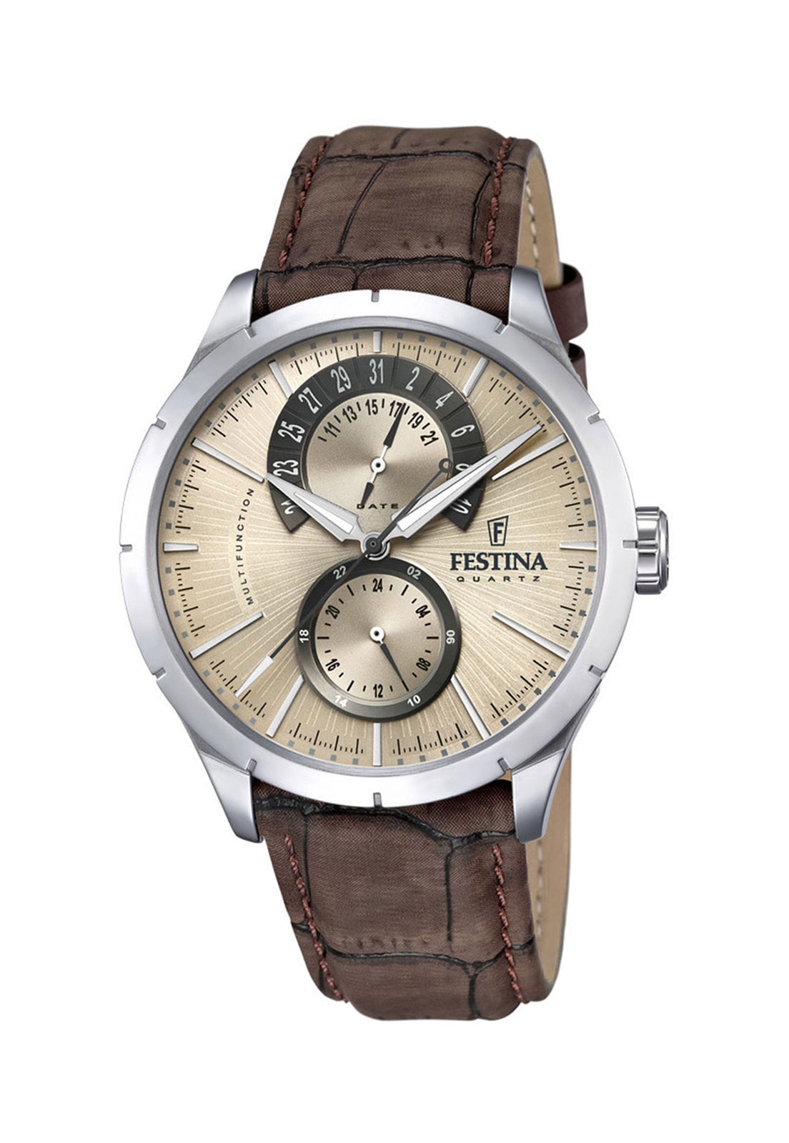 RELOJ F16573/9 FESTINA BEIGE HOMBRE RETRO - 1