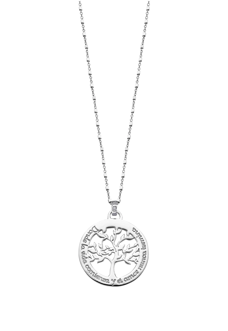 COLLAR LP1641-1/1 LOTUS SILVER MUJER MYSTIC - 1