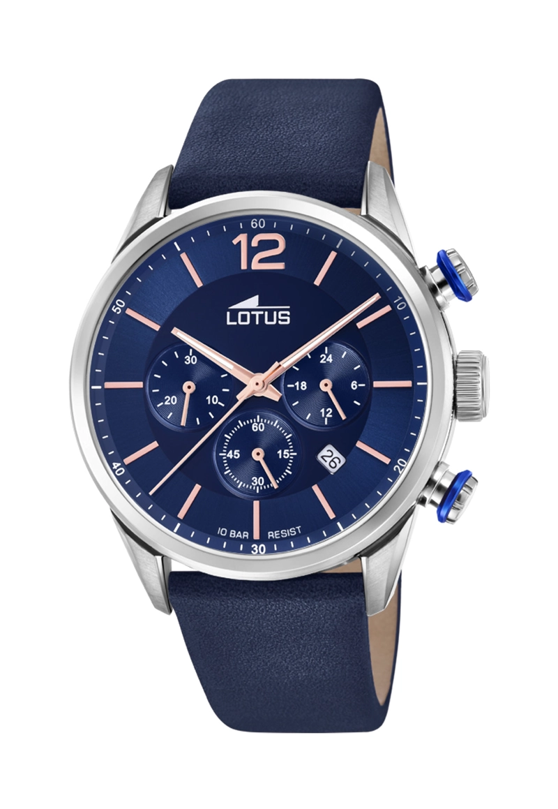 RELOJ 18689/2 LOTUS AZUL HOMBRE CHRONO - 1