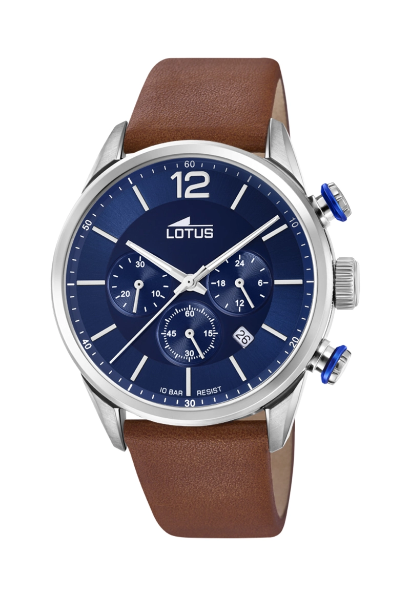 RELOJ 18689/1 LOTUS AZUL HOMBRE CHRONO - 1