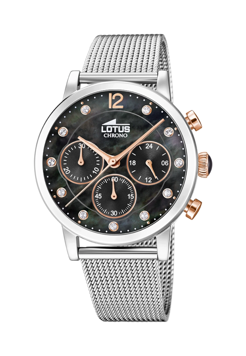 RELOJ 18676/4 LOTUS NEGRO MUJER TRENDY - 1