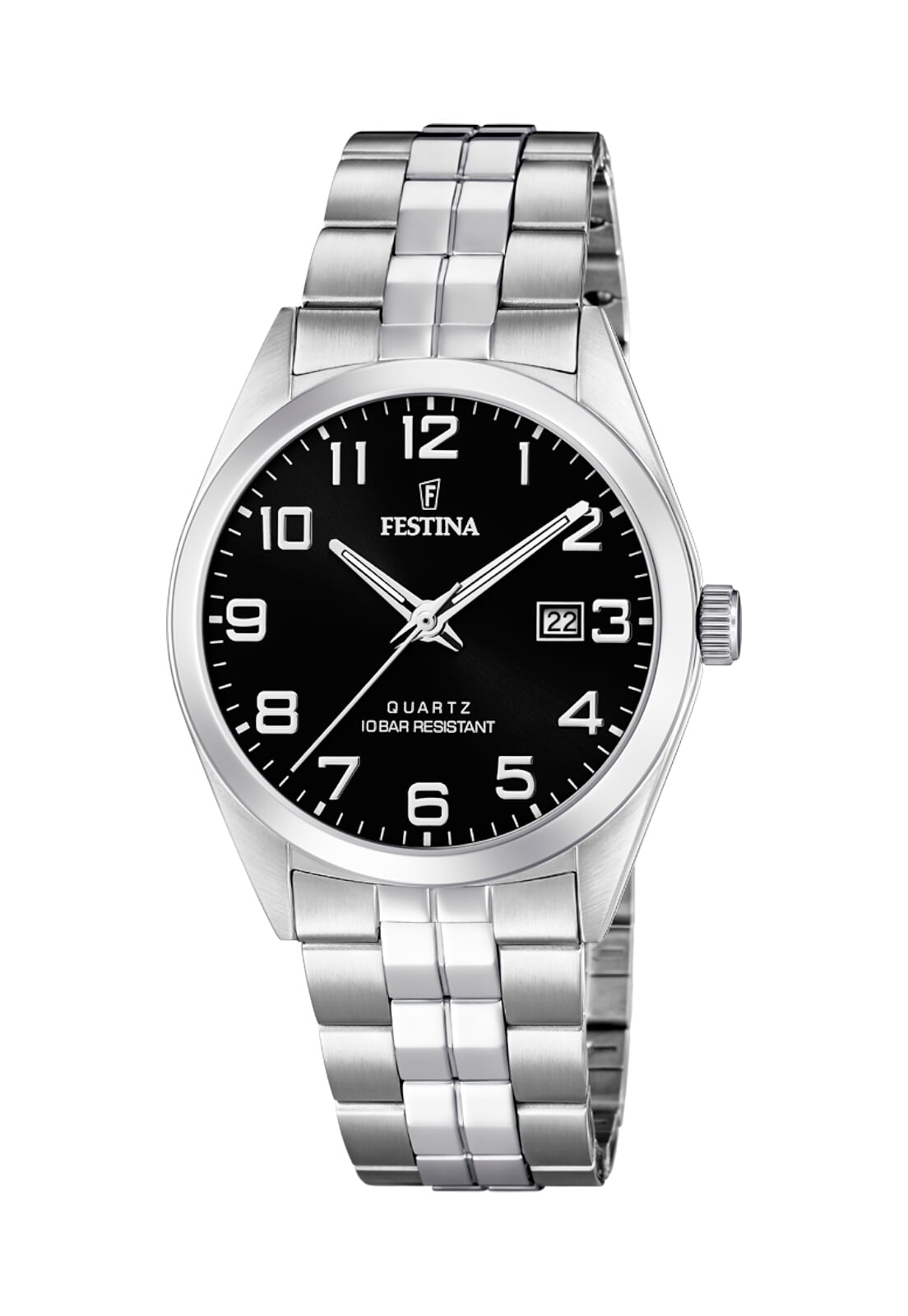 RELOJ F20437/4 FESTINA NEGRO HOMBRE ACERO CLASICO - 1
