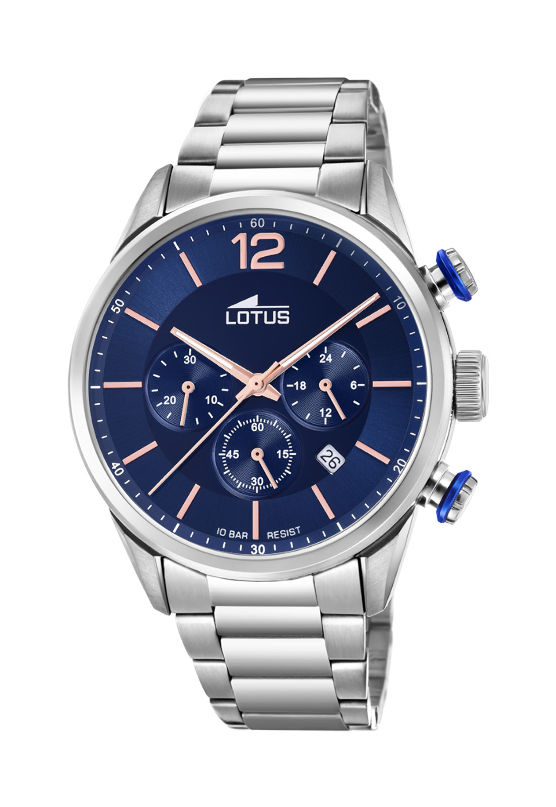 RELOJ 18688/2 LOTUS AZUL HOMBRE CHRONO - 1