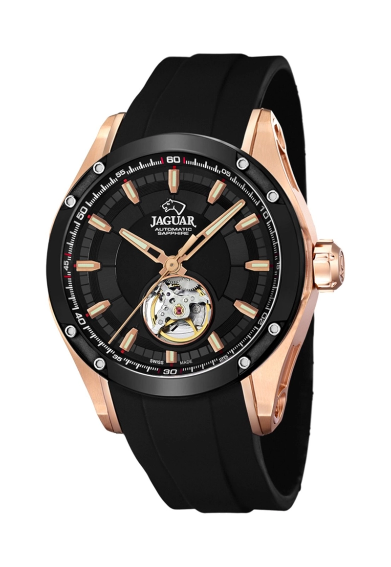 RELOJ J814/1 JAGUAR NEGRO HOMBRE AUTOMATICO - 1
