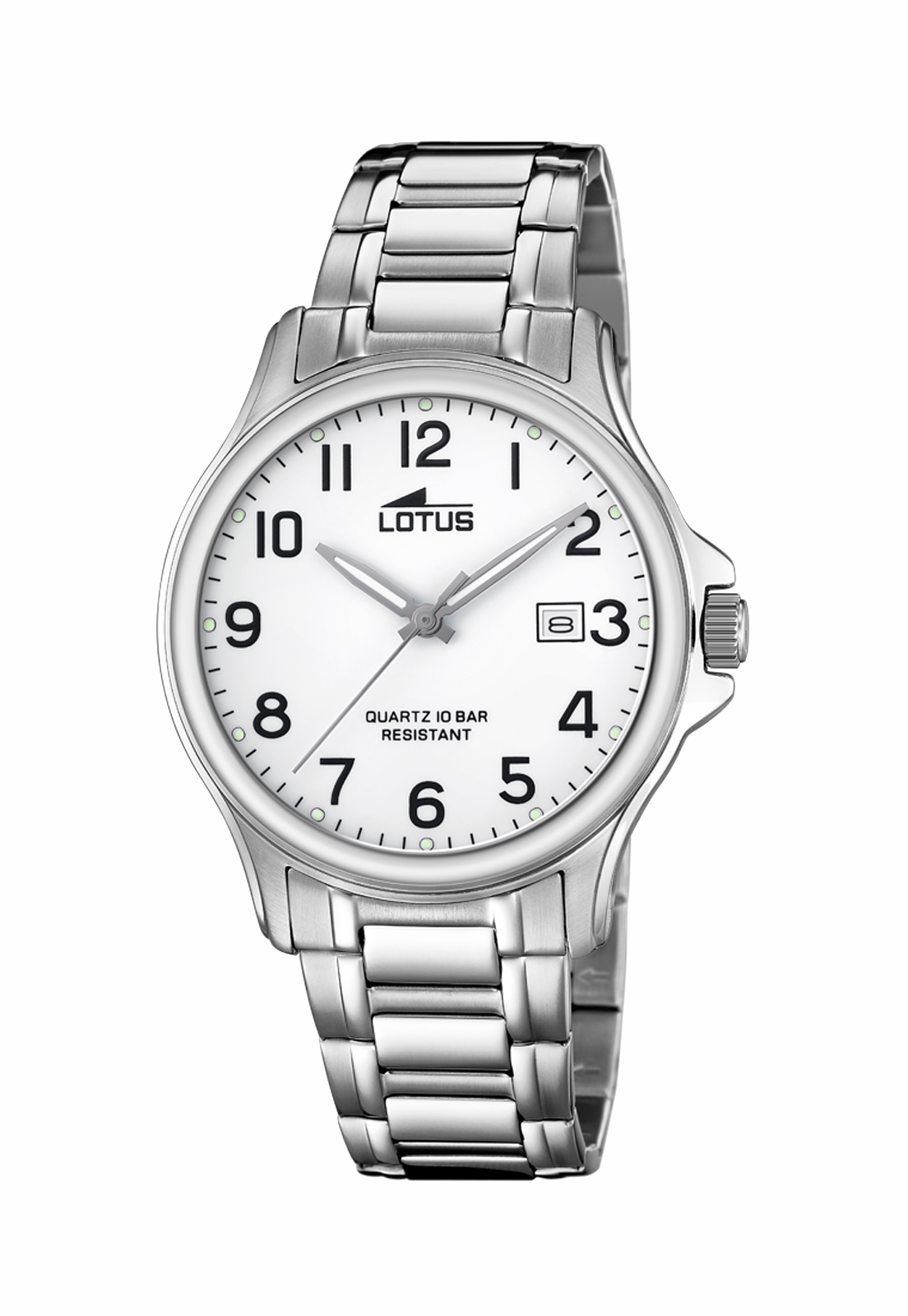 RELOJ 18645/1 LOTUS BLANCO HOMBRE ACERO CLASICO - 1