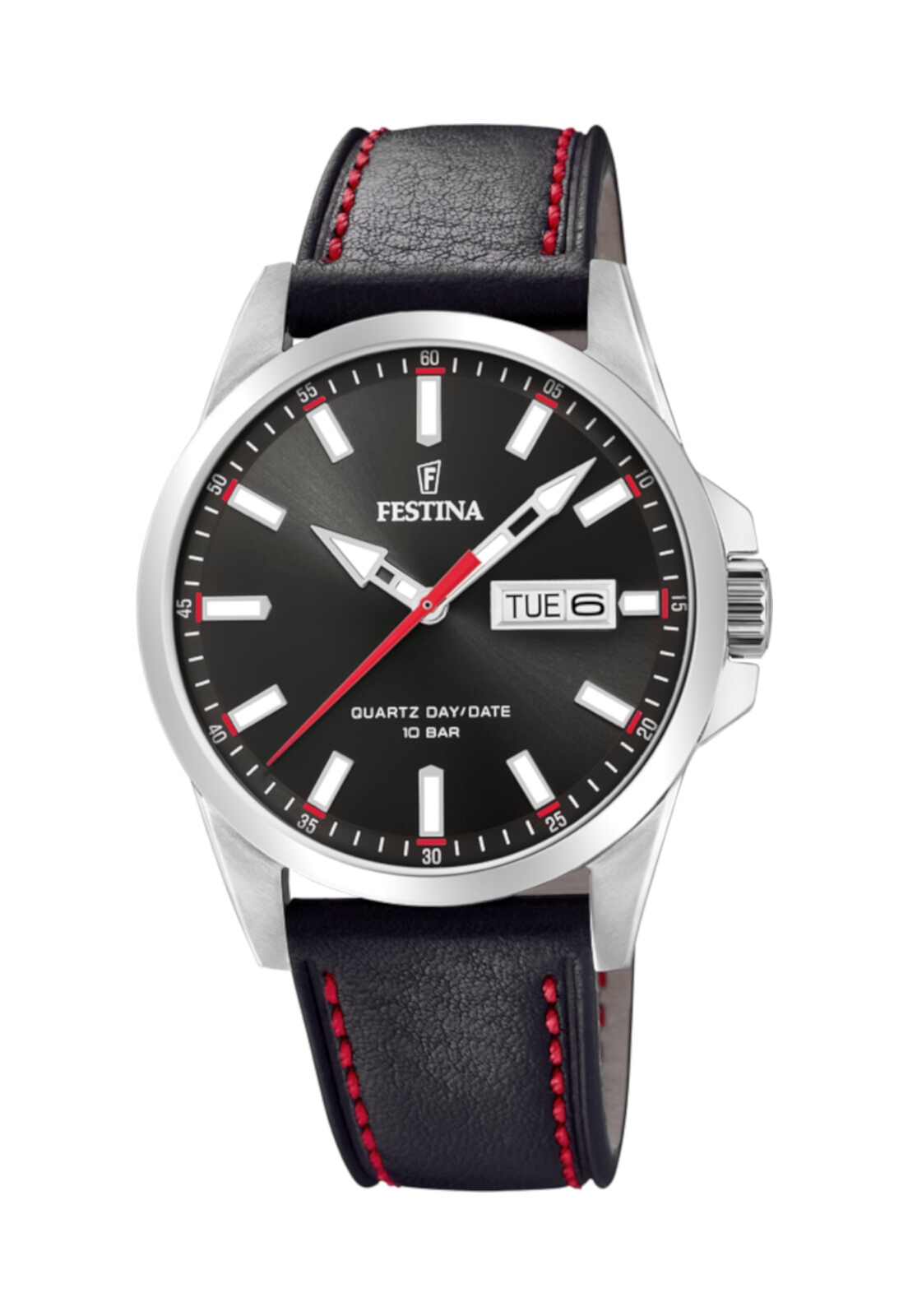 RELOJ F20358/4 FESTINA NEGRO HOMBRE ACERO CLASICO - 1