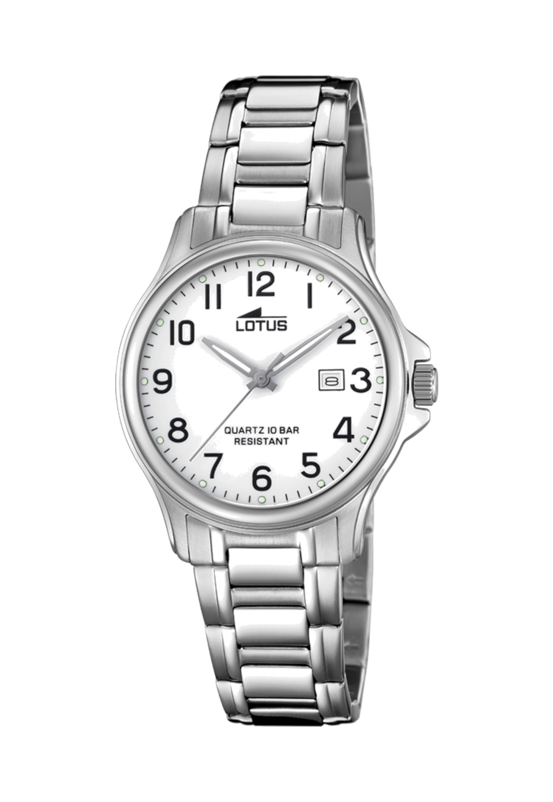 RELOJ 18655/1 LOTUS BLANCO MUJER ACERO CLASICO - 1