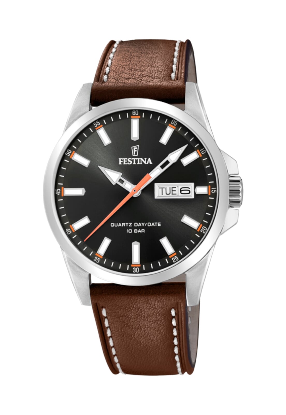 RELOJ F20358/2 FESTINA NEGRO HOMBRE ACERO CLASICO - 1