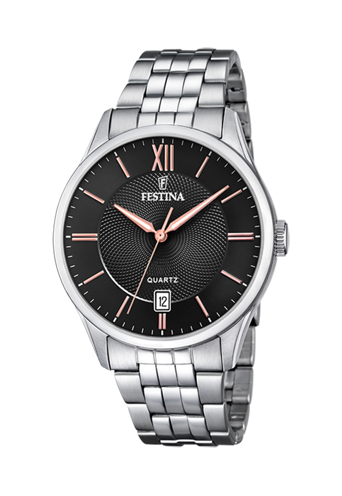 RELOJ F20425/6 FESTINA NEGRO HOMBRE ACERO CLASICO - 1