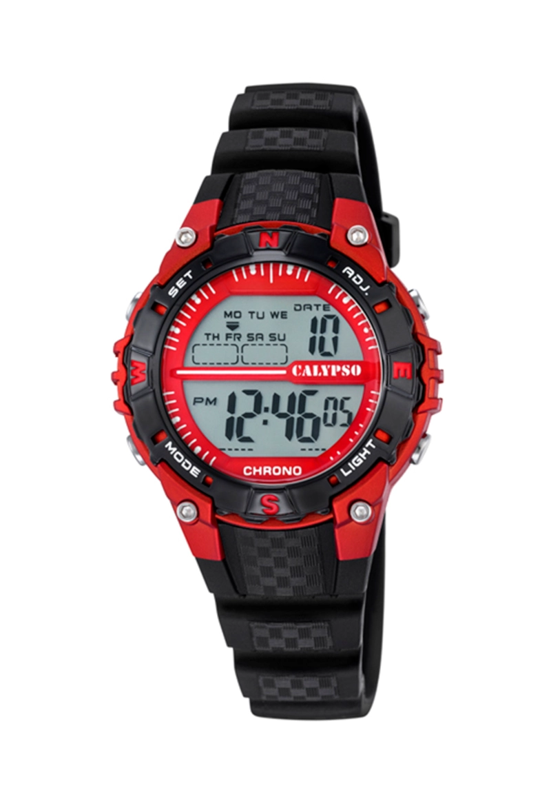 RELOJ K5684/6 CALYPSO ROJO INFANTIL DIGITAL CRUSH - 1