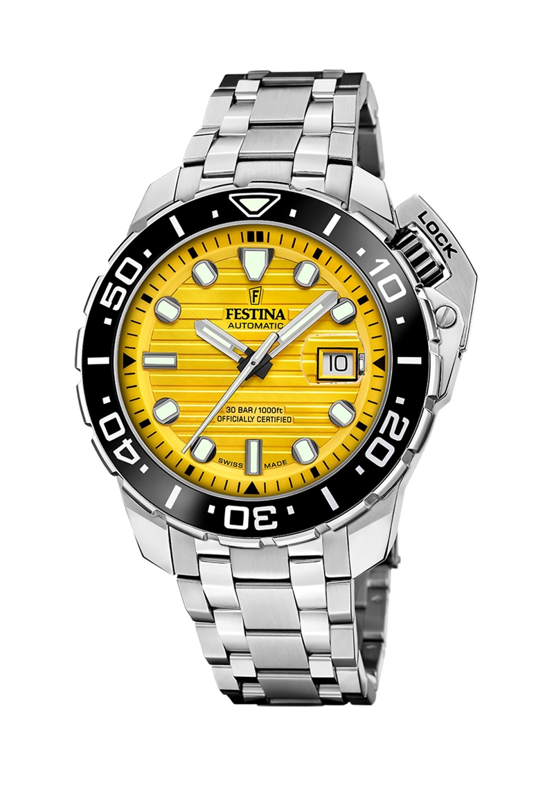 RELOJ F20043/1 FESTINA SWISS AMARILLO HOMBRE - 1