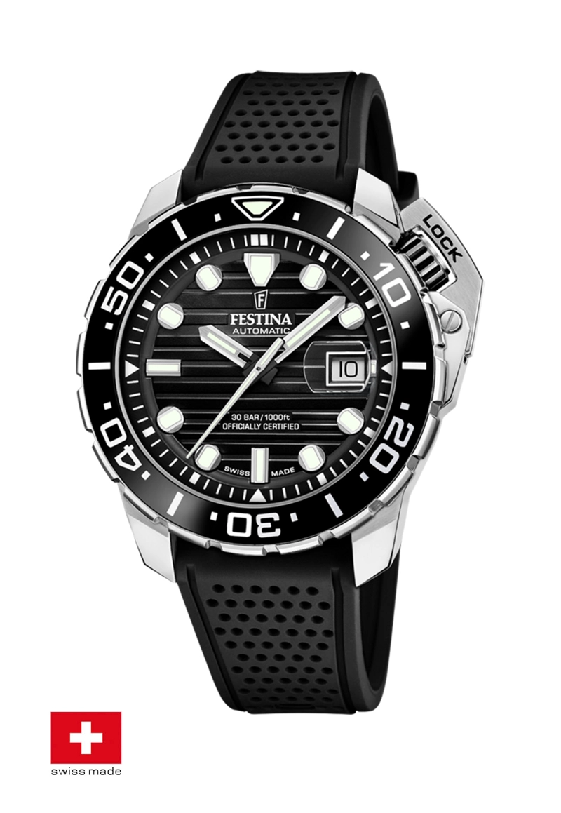 RELOJ F20043/6 FESTINA SWISS NEGRO HOMBRE - 2