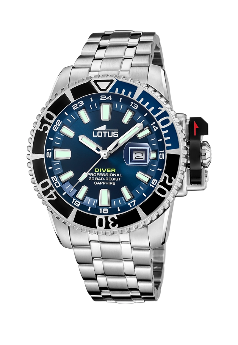 RELOJ 18938/3 LOTUS AZUL HOMBRE DIVER - 1