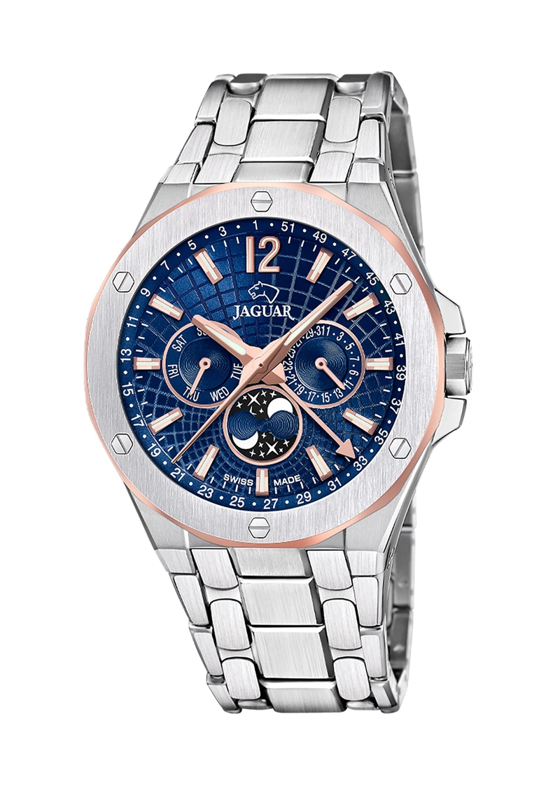 RELOJ J1039/2 JAGUAR SWISS AZUL HOMBRE DIPLOMATIC - 1